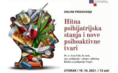 Poziv na predavanje Hitna psihijatrijska stanja i nove psihoaktivne tvari