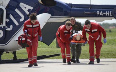 Dubrovački tim hitne helikopterske medicinske službe u zraku za pet minuta