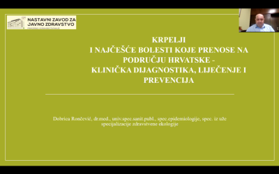 Edukacija na daljinu: Krpelji i najčešće bolesti koje prenose na području Hrvatske – klinička dijagnostika, liječenje i prevencija