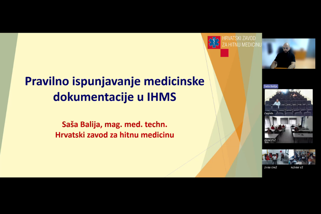Predavanje „Pravilno ispunjavanje medicinske dokumentacije u izvanbolničkoj hitnoj medicinskoj službi“