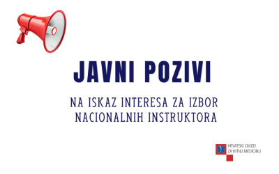 Javni pozivi na iskaz interesa za izbor nacionalnih instruktora