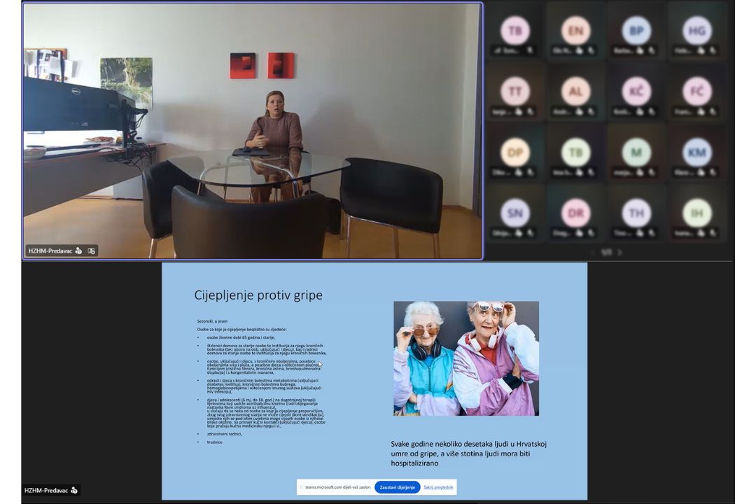 Edukacija na daljinu Preporuke cijepljenja za osobe starije životne dobi (1) Predavačica Violeta Dodig, dr. med.